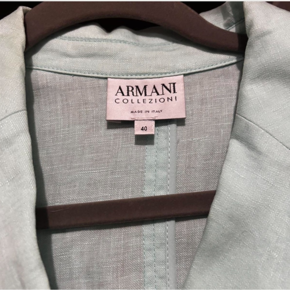 Armani Collezioni Light Green Blazer